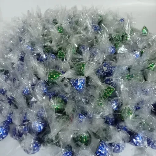 Colourful foil-wrapped handmade chocolates budget pack for students